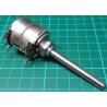 Potentiometer, 2 x 1K, Lin, THT, 6x50mm Shaft