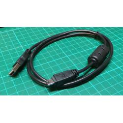 USB A to Mini USB Cable, Length 1M