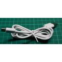 USED USB A to Micro USB Data Cable, White