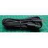 USED USB A to Micro USB Data Cable, Black