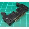 20 Pin DIL Header, Male, 2.54mm Pitch, Polarised, With Clips