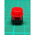 PCB Tactile Switch Momentary, SPST, 12x12x7.3mm, Red