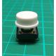 Tactile Switch PCB Tact Push Button Momentary, White, 12 x12x 7.3mm