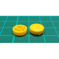 Tactile Button Caps For 12x12x7.3mm Tact Switch DE, Yellow