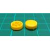 Cap For 12x12x7.3mm Tact Switch, Yellow