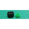 Knob, Green, for 4mm shaft, dia. 18mm