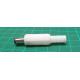 Power DC connector 2,1x5,5x9,5mm white