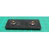 Plastic panel, with 2 contacts