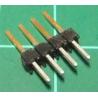 HDR 4 Pin SIL Header, Male, 2.54mm Pitch, Black