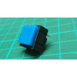 Switch, SPST, Push to make, Momentry, 13x13mm, Blue