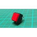 Switch, SPST, Push to make, Momentry, 13x13mm, Red