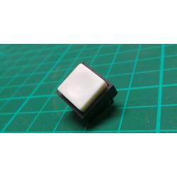 Switch, SPST, Push to make, Momentry, 13x13mm, White