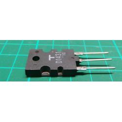 2SD1431, NPN Transistor, 1500V, 5A, 80W, 3MHz, HFE min 8, TO3P