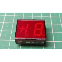 VQE12E, LED display, +1.8., Red, Retro, New old stock