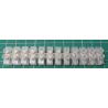 Terminal Block, 12 Way, for 2.5mm2 wire, 10mm pitch, 6 AMP, PE