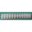 Terminal Block, 12 Way, for 1.5mm2 wire, 8mm pitch, 3 AMP, PE