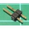 HDR 2 Pin SIL Header, Male, 2.54mm Pitch, Black