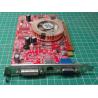 USED, PCI-Express, Radeon X550, 128Mb, Connectors:- DVI, VGA, S-Video