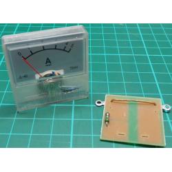Panel Meter, Analogue, 0-5A, 40x40mm, Includes Shunt