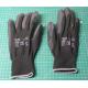 Seamless work gloves with PU palm - size 10, black