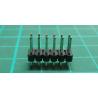 HDR 12 Pin DIL Header, Male, 2.54mm Pitch