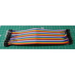40 x Mixed Color Male to Male Breadboard Jumper wires, 20cm