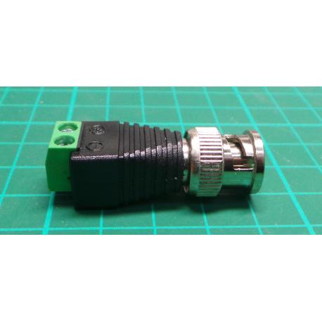 BNC connector with terminal block