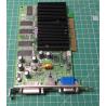 USED, AGP, GeForce FX5200, 128MB, Connectors:- DVI, VGA, S-Video