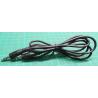 3.5mm Stereo Jack Plug to 3.5mm Stereo Jack Plug, 1m, Black