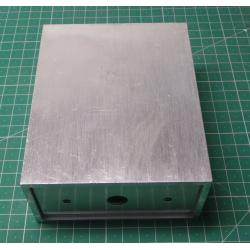 BOX, aluminum, two-piece, 125x100x40mm