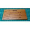 Set of 2, Metal and Wood front panels, 135x70x5,5mm, printing can be removed with solvent