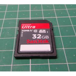 USED, SD, 32GB, Class 10