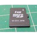 USED, Micro SD, 1GB, Class 6