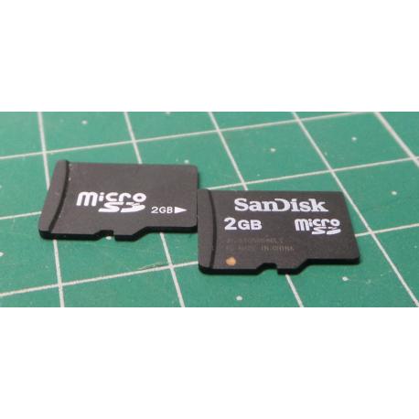 Micro SD, 2GB, Class 4