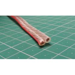 Speaker Wire, 2x2,5mm2 13AWG, transparent