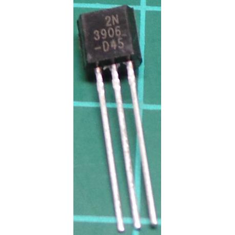 2N3906BU, PNP Transistor, 40V, 0.2A, 0.625W