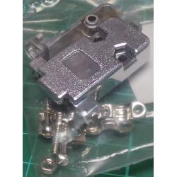 D Type, Backshell / Hood, 9 Pin D or 15 Pin HD, Metalised Plastic, with Screwlocks