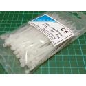 Cable Tie, 2.5x100mm, White