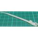 Cable Tie, 3.6x100mm, White, With Eyelet