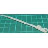 Cable Tie, 3.6x100mm, White, With Eyelet