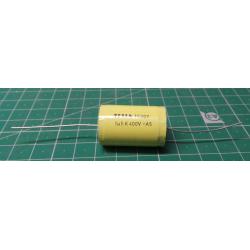 Capacitor, 1.5uF, 400V, Polyester, Axial