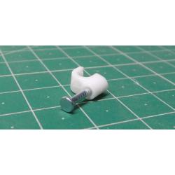 Cable clamp 4mm white, package 100pcs