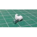Nail in Clip, for 4mm round cable, white