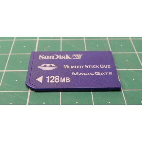 USED, Memory Stick Duo, 128MB, No class