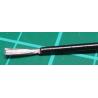 17AWG, 1mm2, Stranded, PVC, 80deg, Black, per meter