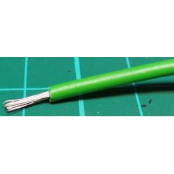 17AWG, 1.1mm2, Stranded, PVC, 85deg, Green