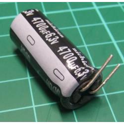 Capacitor, 4700uF, 6.3V, Radial, Electrolitic