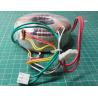 Used Toroidal Transformer, HCS536, 120VA, Red 220V, Green 22V, Yellow 9V, Red White Red 2 X 14V, White 17V,Black 2.9V