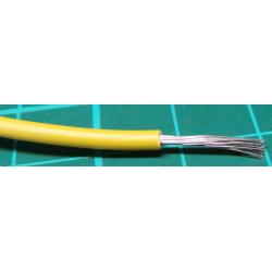 18AWG, 1mm2, Stranded, PVC, 85deg, Yellow