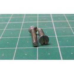 Screw, 4-40 x 1/2", Countersunk Head, Slotted